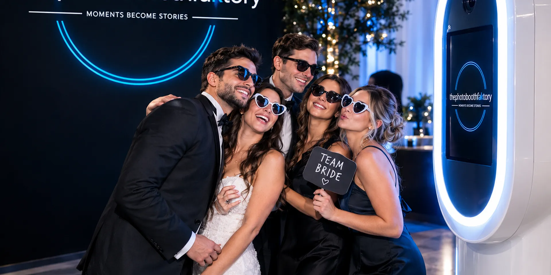 Guests enjoying the thephotoboothfaktory photobooth